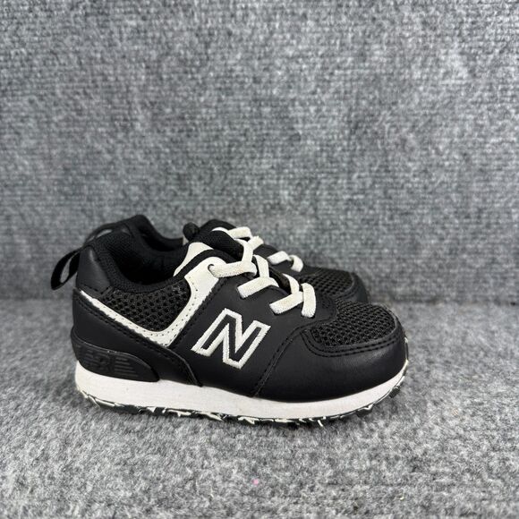 New Balance Other - New Balance 574 Toddler 6 Shoes Black White Athletic Sneakers